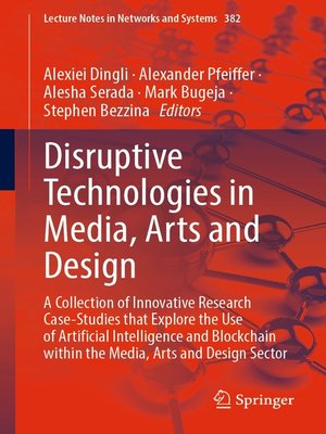 cover image of Disruptive Technologies in Media, Arts and Design